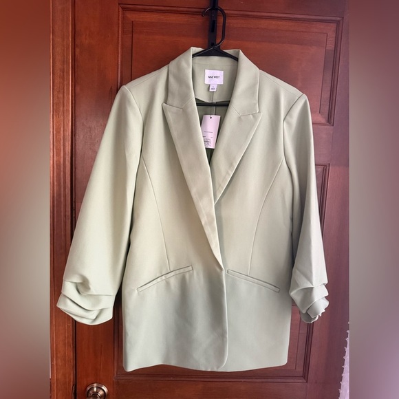NWT NINE WEST LIGHT GREEN BLAZER - Picture 3 of 5